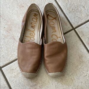 Sam Edelman Tan Espadrille Loafers